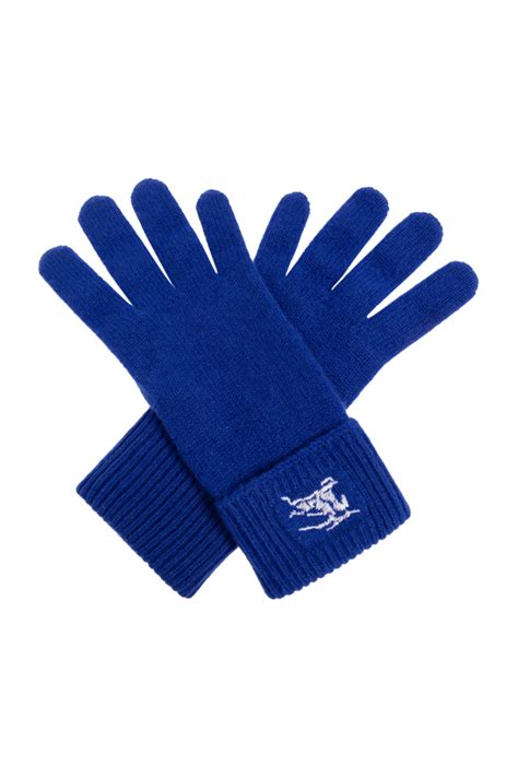 burberry gloves blue|Burberry cashmere gloves.